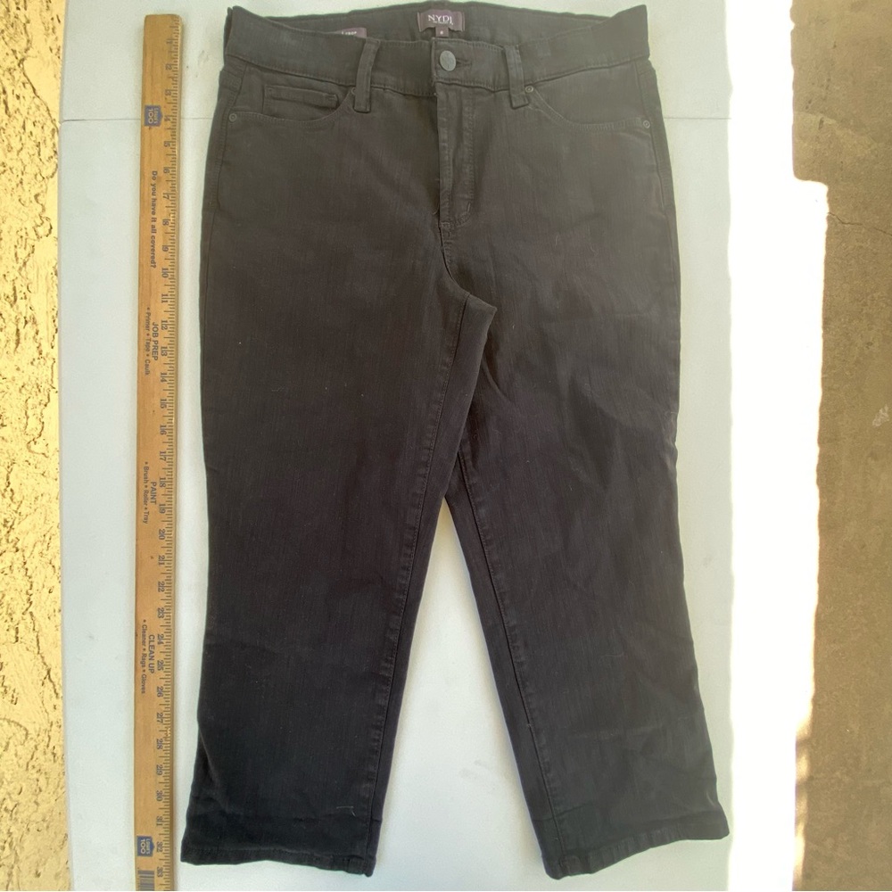 Marilyn Straight Crop Jeans True Black by NYDJ